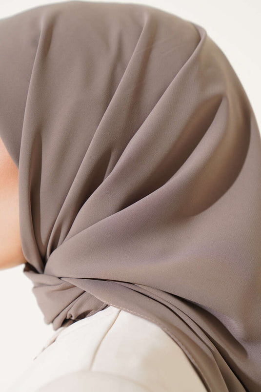 Foulard En Soie De Médine Couleur Café Au Lait