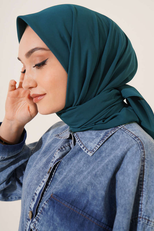 Medina Silk Scarf Green