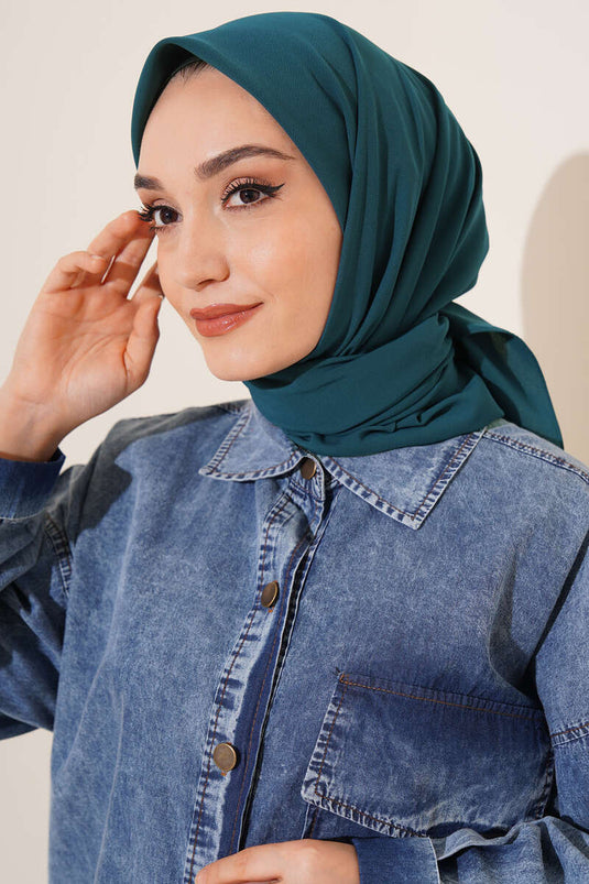 Medina Silk Scarf Green