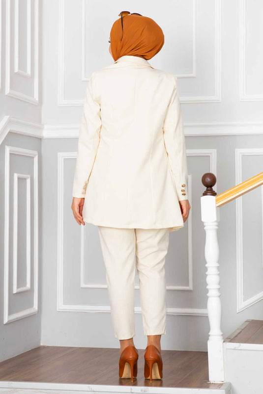 Ensemble hijab à col mouchoir -1