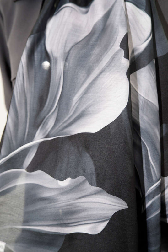 Coral Pattern Shawl Anthracite