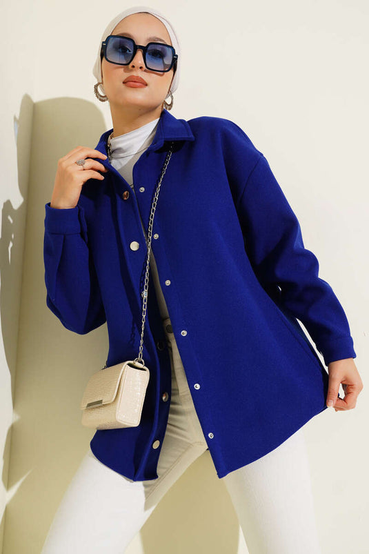 Metal Snap Button Jacket (Saks)