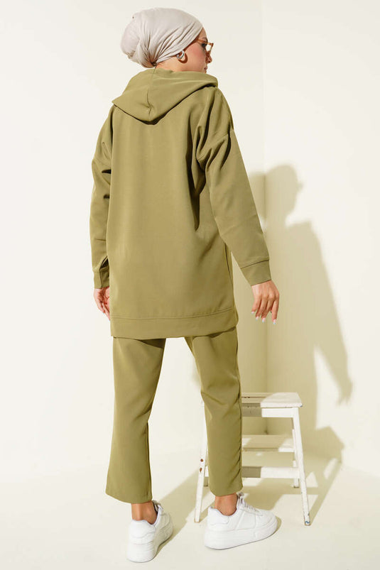 Metal Button Double Set, Light Green