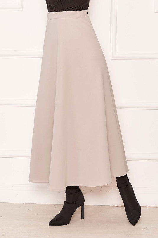 Mevlana Scuba Modest Skirt Stone