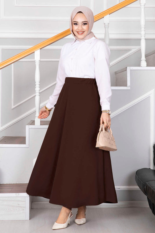 Mevlana Modest Skirt Brown