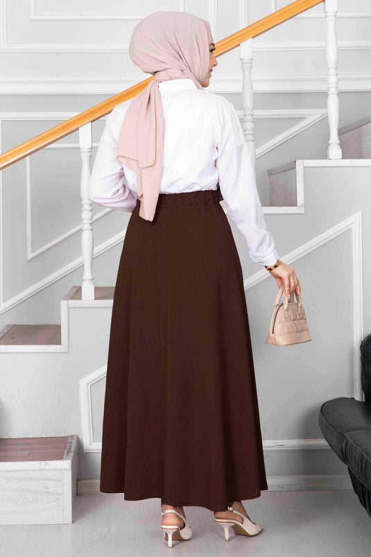 Mevlana Modest Skirt Brown