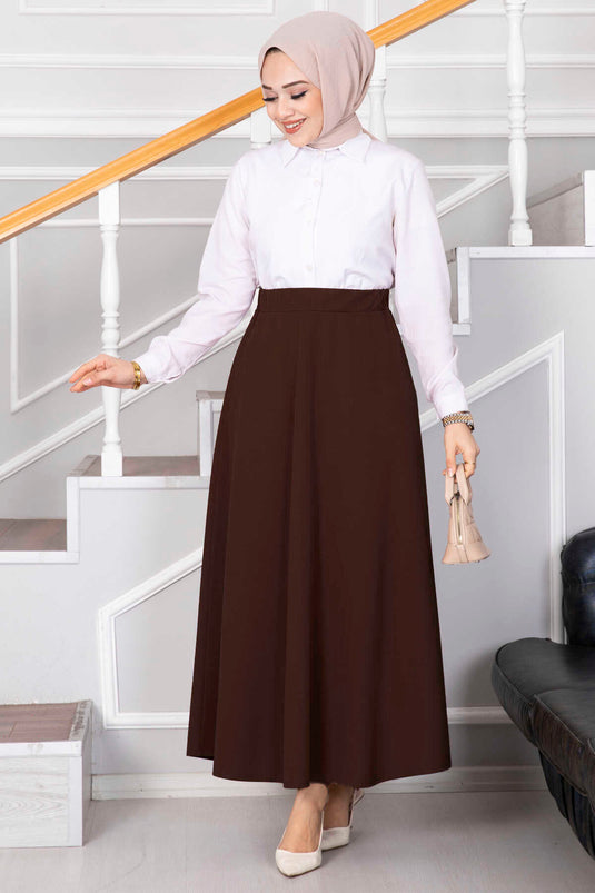Mevlana Modest Skirt Brown