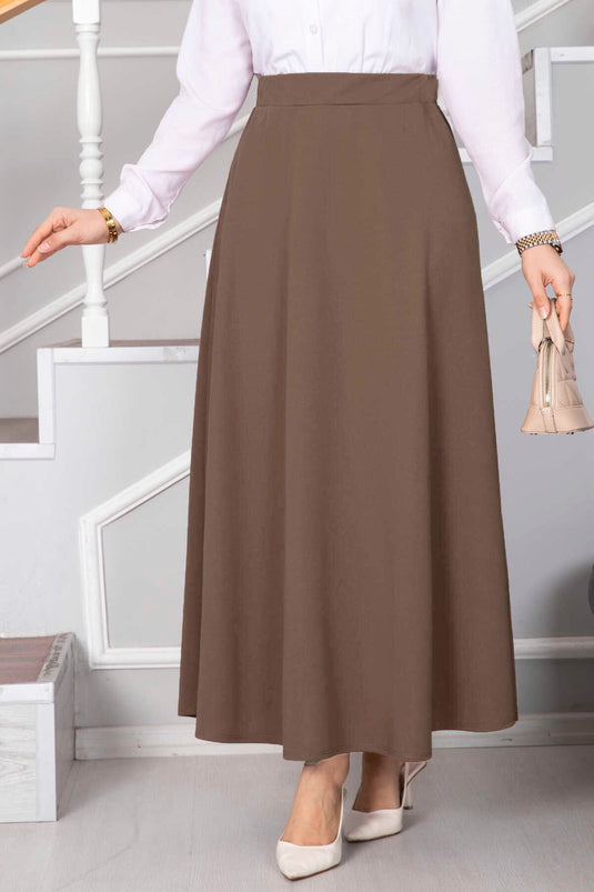Jupe Mevlana Tesettür couleur vison foncé