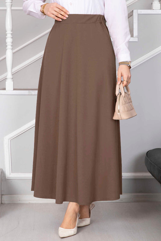 Jupe Mevlana Tesettür couleur vison foncé