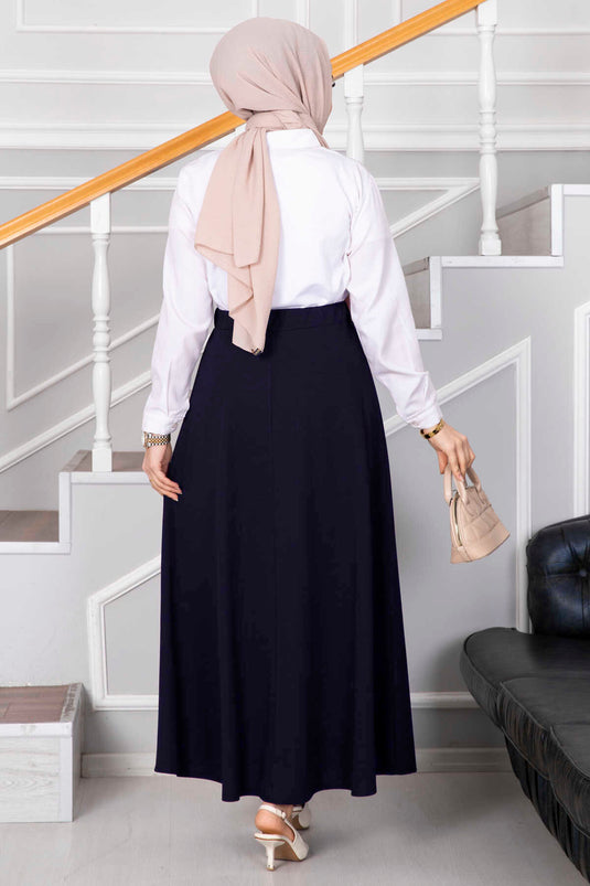 Mevlana Hijab Skirt Navy Blue