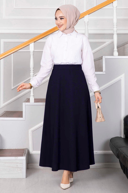 Mevlana Hijab Skirt Navy Blue