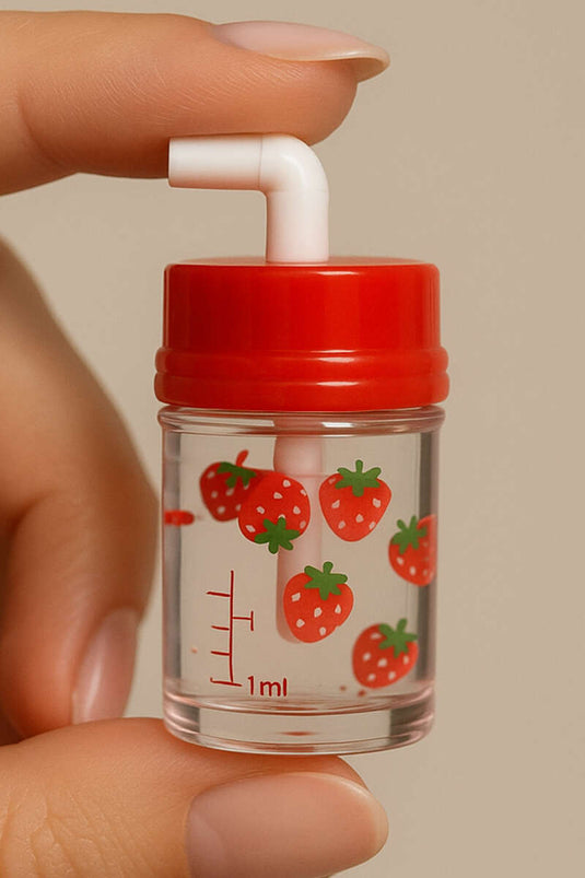 مرطب شفاه بنقشة الفراولة