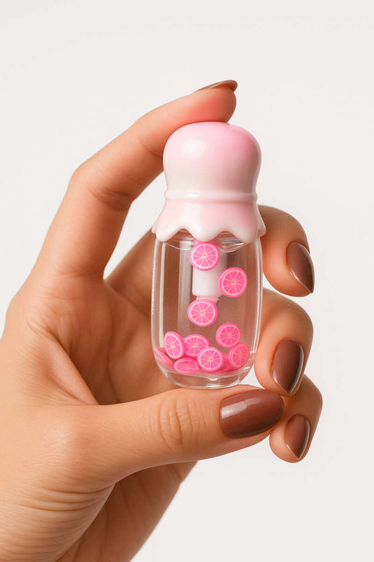 Lippenbalsam mit Fruchtmuster Grapefruit