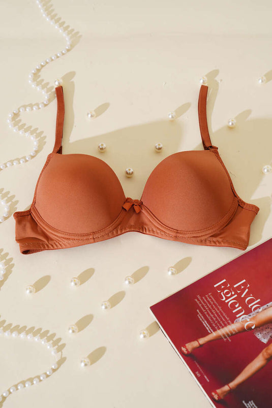 Micro Unpadded Bra Copper