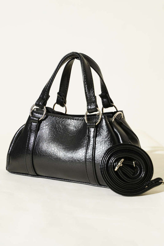 Magnetic Zipper Bag Black