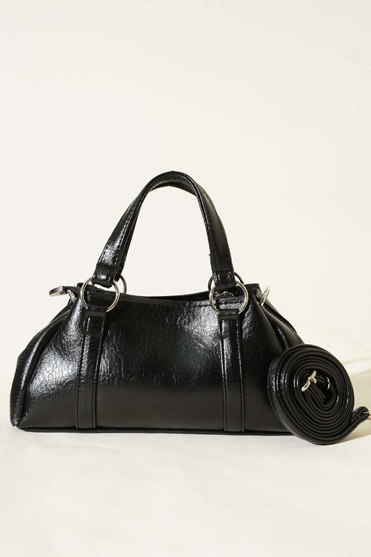 Magnetic Zipper Bag Black