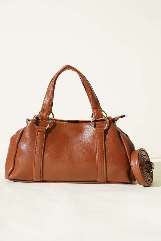 حقيبة بسحاب ومغناطيس بلون التوبا