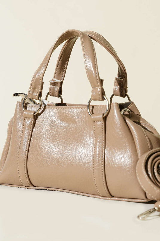 Magnetic Zippered Bag Mink