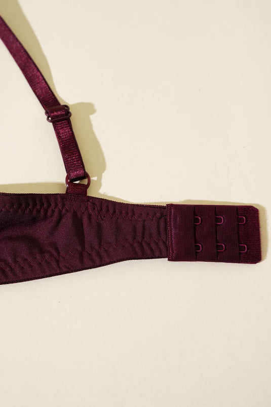 حمالة صدر مايكرو كروس ستراب بوش أب - لون أرجواني غامق