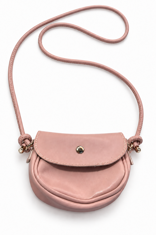 Mini Strap Button Closure Bag Powder