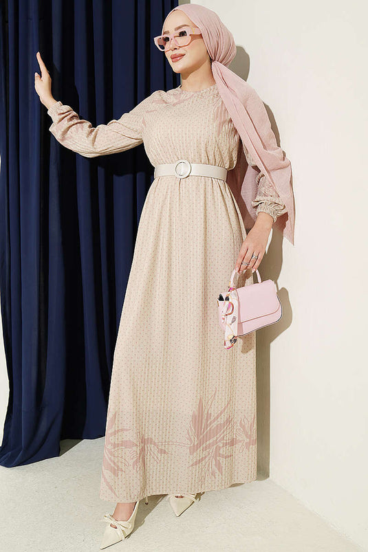 Robe Mini À Pois Rose