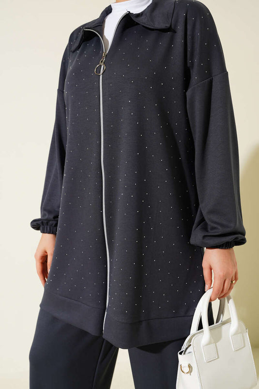 مجموعة من قطعتين من الحجارة الصغيرة المرشوشة للدخان