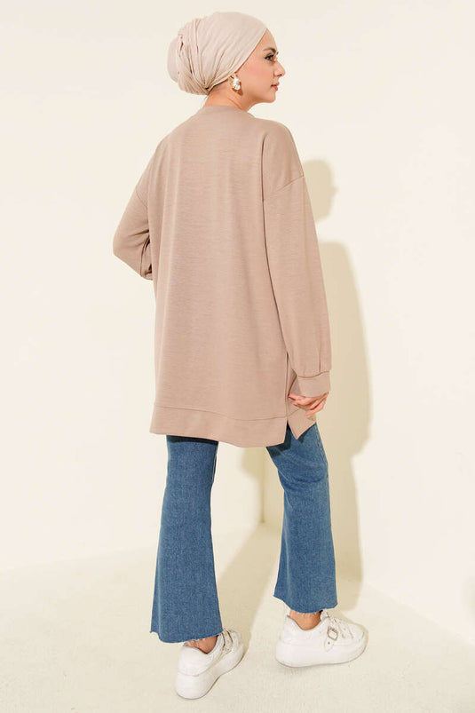 Mini Star Stone Tunic Beige