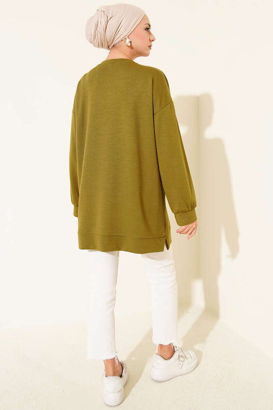 Mini Star Stone Tunic Oil Green