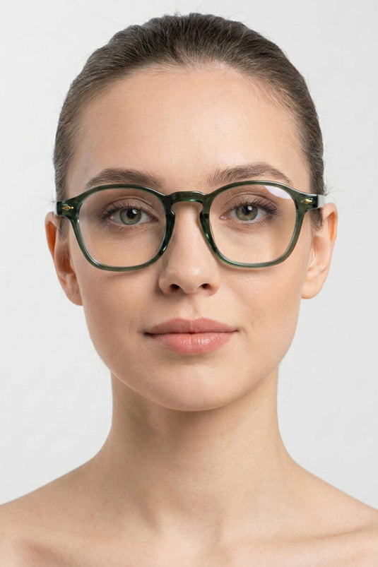 Minos Serisi Şeffaf Gözlük Yeşil