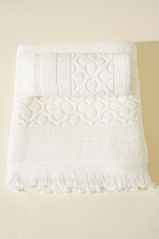 Egyptian Bath Towel Set of 2 Ecru