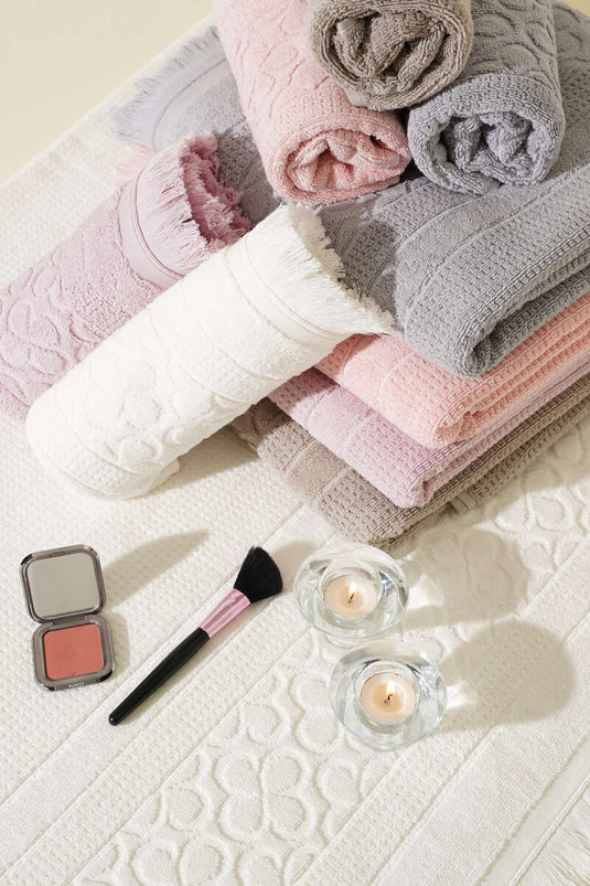 Egyptian Bath Towel Set of 2 Ecru