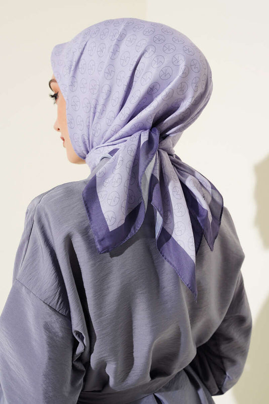 MK Desen Soft Eşarp Menekşe