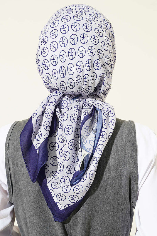MK Desen Soft Eşarp Saks