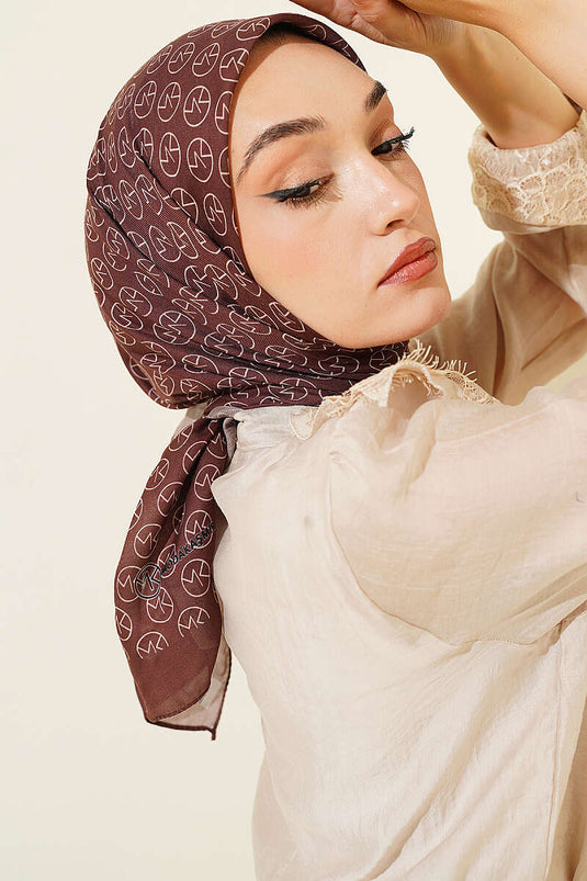 MK Desen Soft Eşarp Toprak