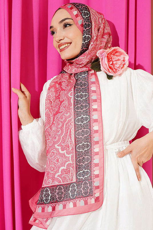 Motif Desenli Soft Şal Yavru Ağzı