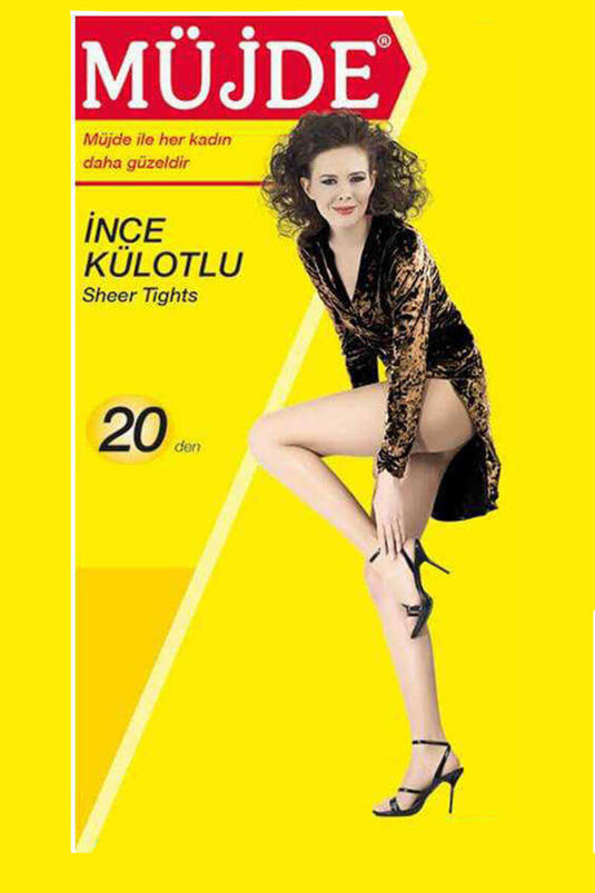 جوارب طويلة رفيعة من Good News 20 Den 500 باللون الأسود