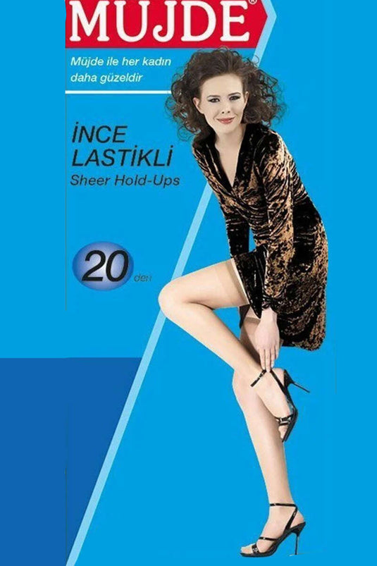 Müjde Collants fins à élastique 20 deniers 57 beige