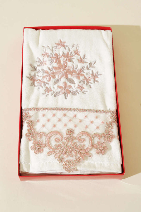 بودرة معطرة لليدين والوجه معلبة ومطرزة