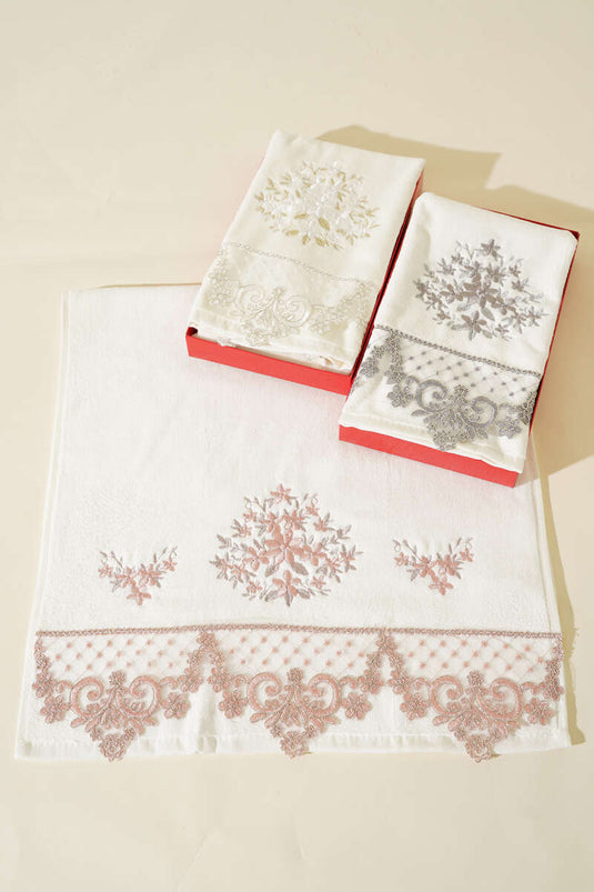 بودرة معطرة لليدين والوجه معلبة ومطرزة