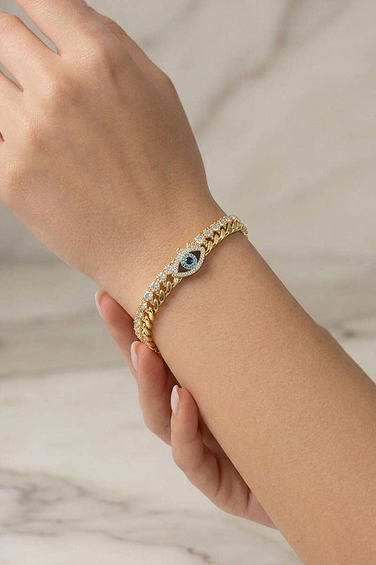 Bracciale con Occhio di Nazar Oro