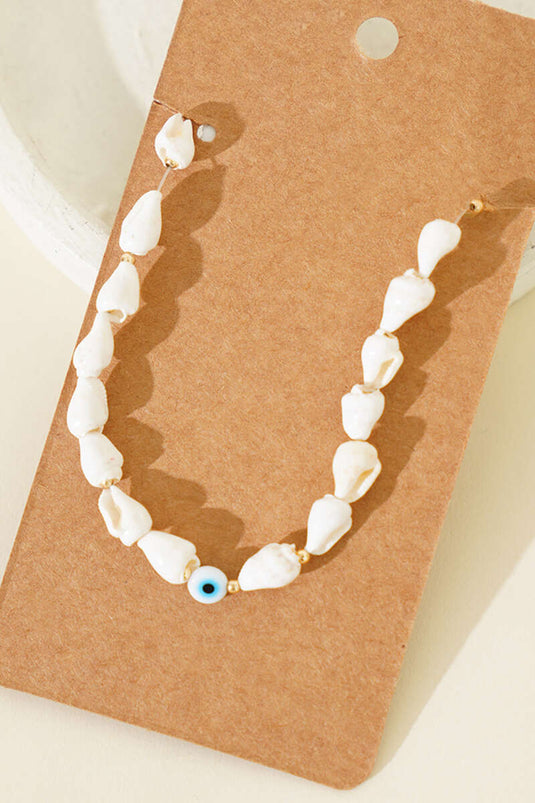 Nazar Boncuklu Halhal Beyaz