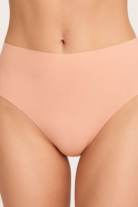 NBB 3-Pack Laser Cut High Waist Panties Black Mink Skin