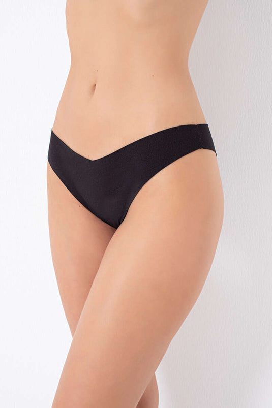 NBB 3'lü Lazer V Kesim Külot Siyah