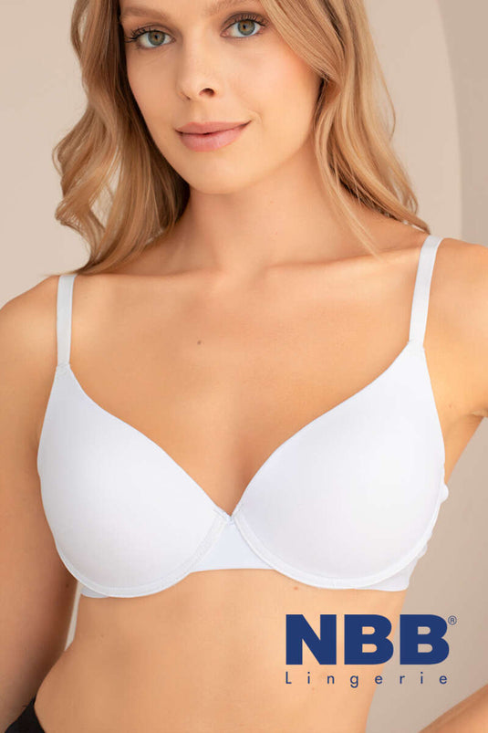 حمالة صدر مبطنة من إن بي بي، مقاس C، لون بيج فاتح
