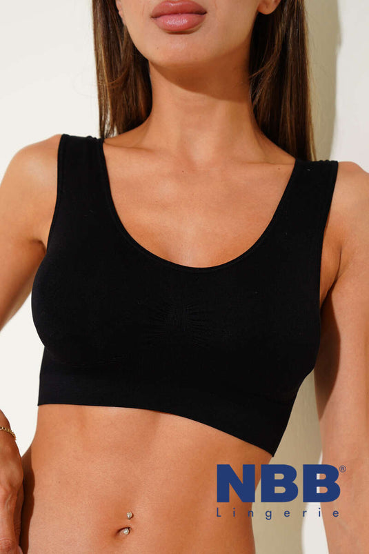 NBB Cup'lı Toparlayıcı Sporcu Sütyen Siyah