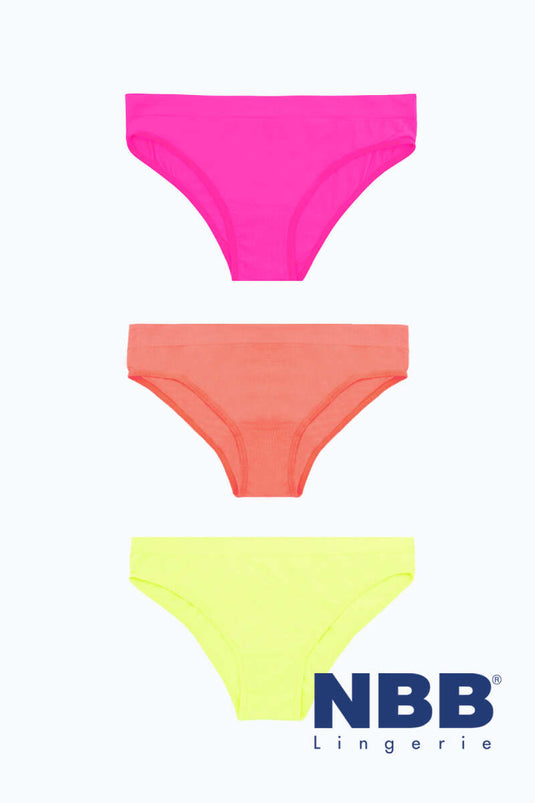 NBB Seamless 3-Pack Briefs Neon P.S.O