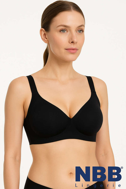 NBB Laser Cut Bra Black