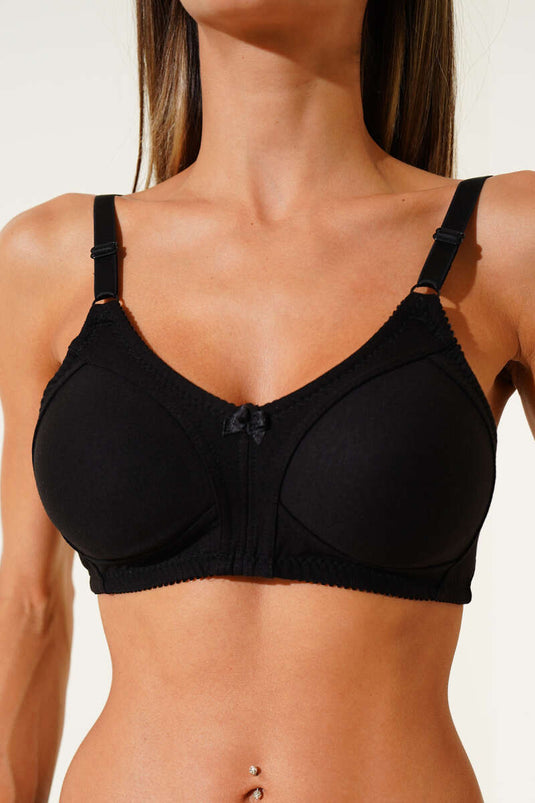 Soutien-gorge NBB en coton peigné noir