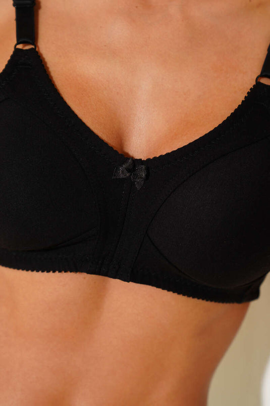 Soutien-gorge NBB en coton peigné noir