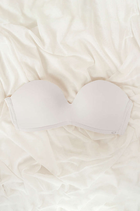 NBB Strapless Padded Non-wired Bra Ecru